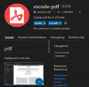 vscode pdf extension